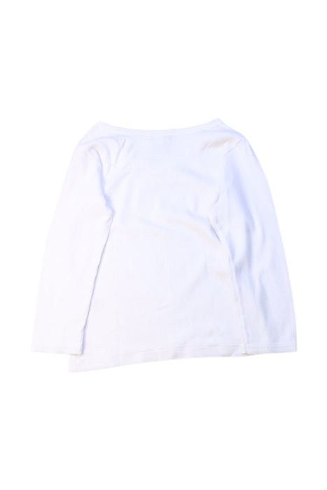 A White Long Sleeve T Shirts from Petit Bateau in size 2T for girl. (Back View)