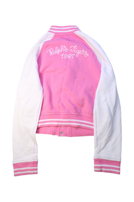 A Pink Lightweight Jackets from Polo Ralph Lauren in size 12Y for girl. (Back View)