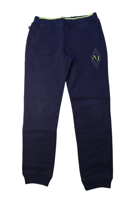 A Navy Sweatpants from Armani in size 10Y for boy. (Front View)
