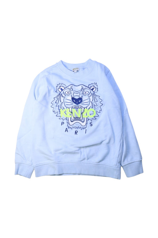 A Blue Crewneck Sweatshirts from Kenzo in size 10Y for boy. (Front View)