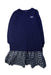A Navy Long Sleeve Dresses from Polo Ralph Lauren in size 12Y for girl. (Front View)