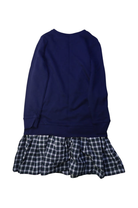 A Navy Long Sleeve Dresses from Polo Ralph Lauren in size 12Y for girl. (Back View)
