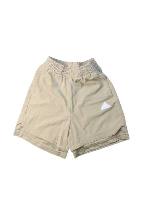 A Beige Shorts from Adidas in size 10Y for boy. (Front View)