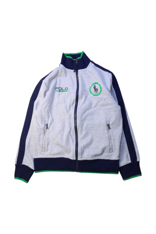 A Grey Lightweight Jackets from Polo Ralph Lauren in size 8Y for boy. (Front View)