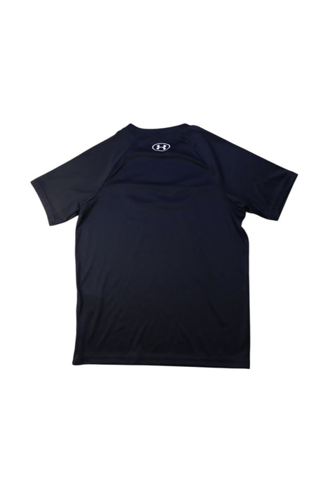 A Black Short Sleeve T Shirts from Under Armour in size 14Y for boy. (Back View)