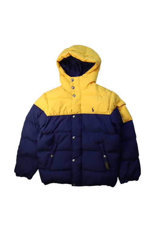 A Navy Puffer/Quilted Jackets from Polo Ralph Lauren in size 8Y for boy. (Front View)