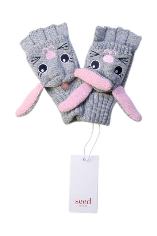 A Grey Gloves & Mittens from Seed in size O/S for girl. (Front View)