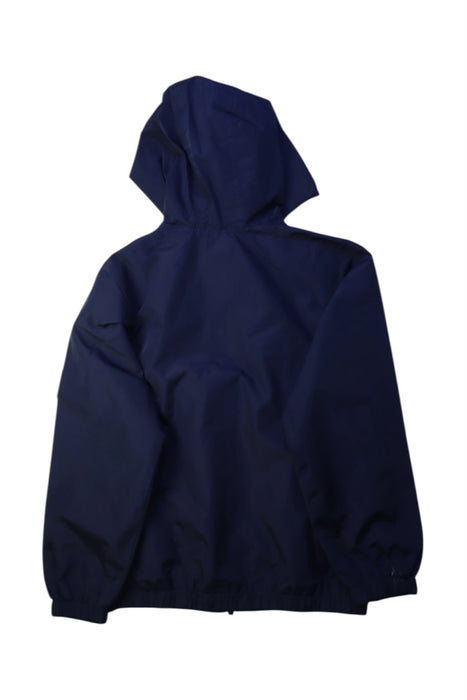 A Navy Rain Jackets from Aigle in size 8Y for neutral. (Back View)