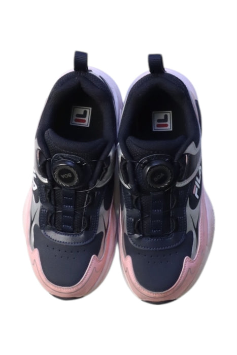 A Multicolour Sneakers from Fila in size 9Y for girl. (Back View)