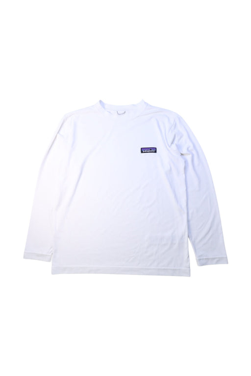 A White Long Sleeve T Shirts from Patagonia in size 10Y for neutral. (Front View)