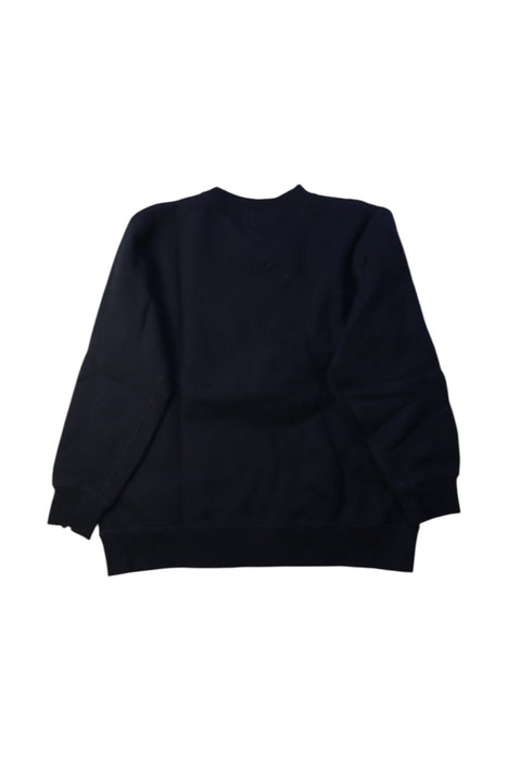 A Black Crewneck Sweatshirts from Bape by A Bathing Ape in size 7Y for boy. (Back View)