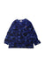 A Navy Long Sleeve T Shirts from Bape by A Bathing Ape in size 7Y for boy. (Front View)