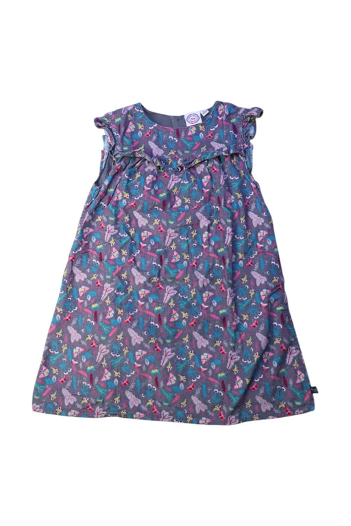 A Multicolour Sleeveless Dresses from La Compagnie des Petits in size 4T for girl. (Front View)