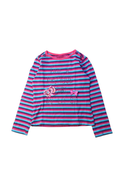 A Multicolour Long Sleeve Tops from La Compagnie des Petits in size 4T for girl. (Front View)
