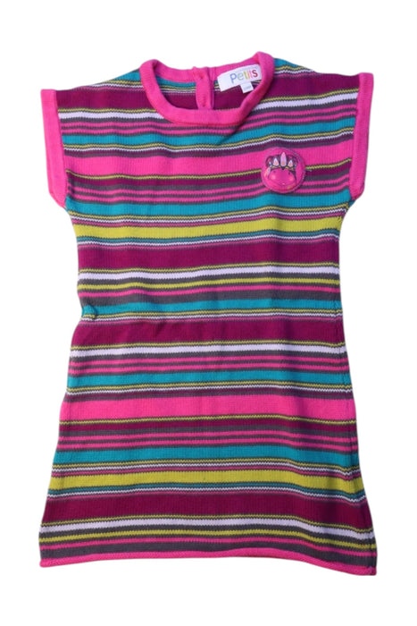 A Multicolour Sweater Dresses from La Compagnie des Petits in size 2T for girl. (Front View)