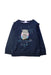 A Blue Crewneck Sweatshirts from La Compagnie des Petits in size 4T for girl. (Front View)