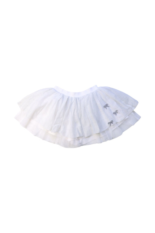 A White Tulle Skirts from Momonittu in size 2T for girl. (Front View)