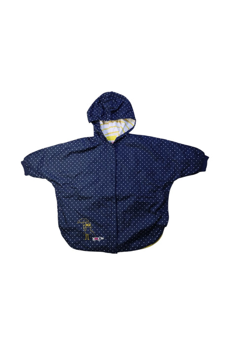 A Navy Capes & Ponchos from La Compagnie des Petits in size 2T for neutral. (Front View)