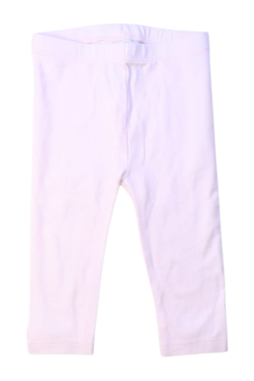 A Pink Leggings from Miniclasix in size 3-6M for girl. (Front View)