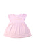 A Pink Short Sleeve Dresses from Seed in size 12-18M for girl. (Front View)