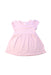A Pink Short Sleeve Dresses from Seed in size 12-18M for girl. (Front View)