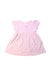 A Pink Short Sleeve Dresses from Seed in size 12-18M for girl. (Back View)