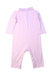 A Pink Long Sleeve Rompers from Ralph Lauren in size 6-12M for girl. (Back View)