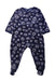 A Navy Onesies from Petit Bateau in size 6-12M for boy. (Front View)
