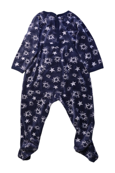 A Navy Onesies from Petit Bateau in size 6-12M for boy. (Back View)