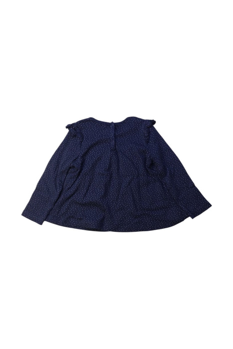 A Navy Long Sleeve Tops from Petit Bateau in size 12-18M for girl. (Back View)