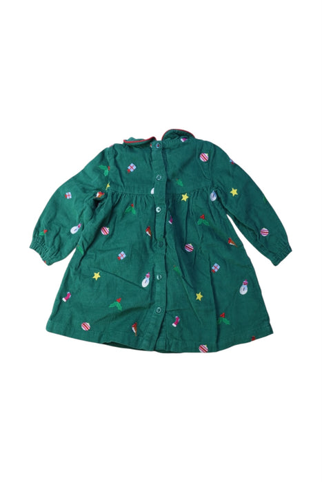 A Green Long Sleeve Dresses from Boden in size 6-12M for girl. (Back View)