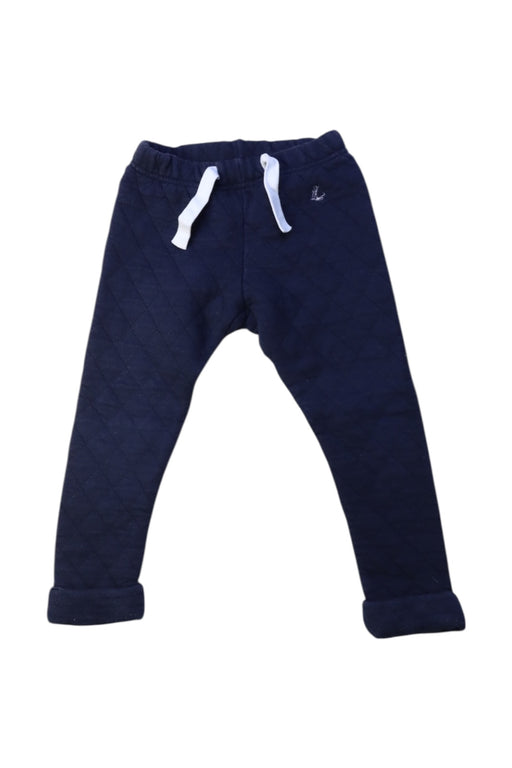 A Navy Sweatpants from Petit Bateau in size 2T for boy. (Front View)