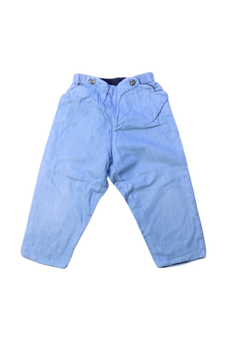 A Blue Casual Pants from Jacadi in size 12-18M for boy. (Front View)