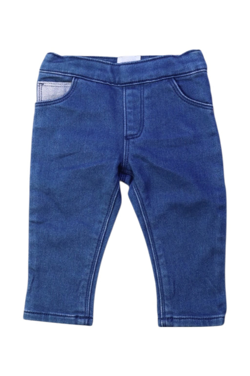 A Blue Jeggings from Carrément Beau in size 3-6M for girl. (Front View)