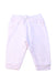 A White Sweatpants from Petit Bateau in size 3-6M for girl. (Front View)