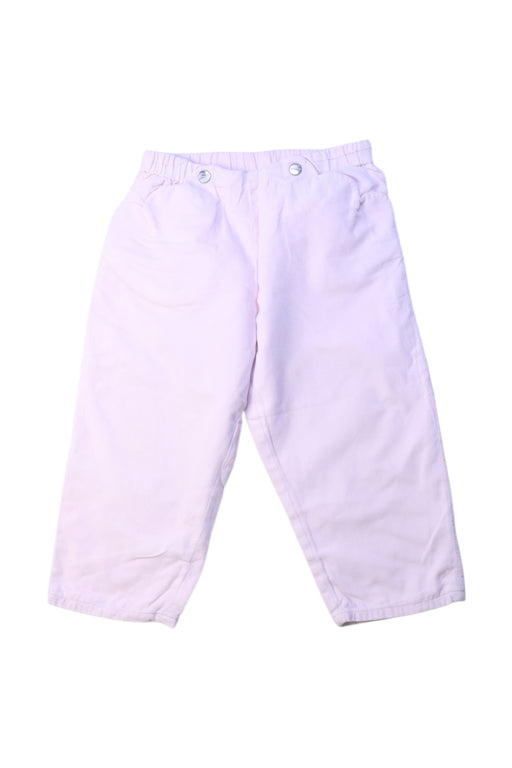 A White Casual Pants from Jacadi in size 12-18M for girl. (Front View)