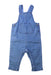 A Blue Long Overalls from Seed in size 6-12M for boy. (Front View)