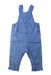 A Blue Long Overalls from Seed in size 6-12M for boy. (Front View)