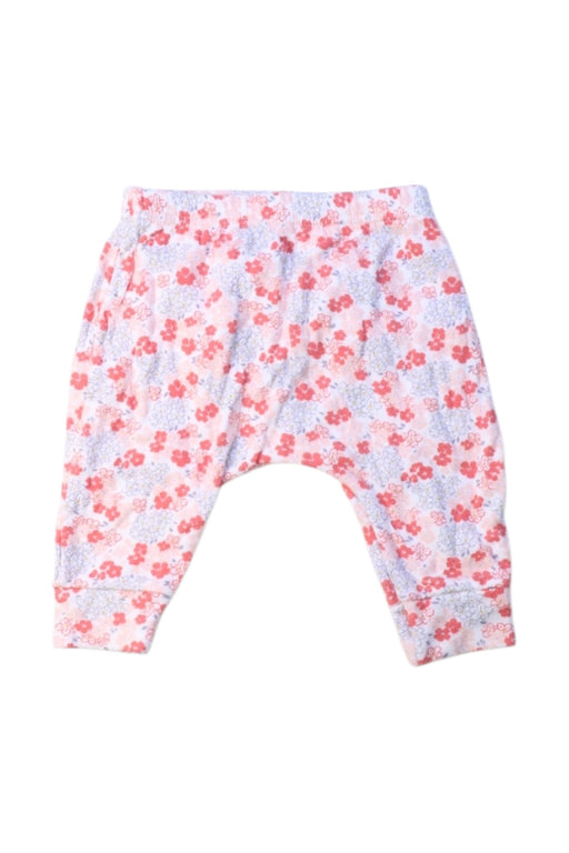 A Pink Casual Pants from Petit Bateau in size 0-3M for girl. (Front View)