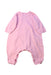 A Pink Long Sleeve Rompers from Petit Bateau in size 3-6M for girl. (Back View)