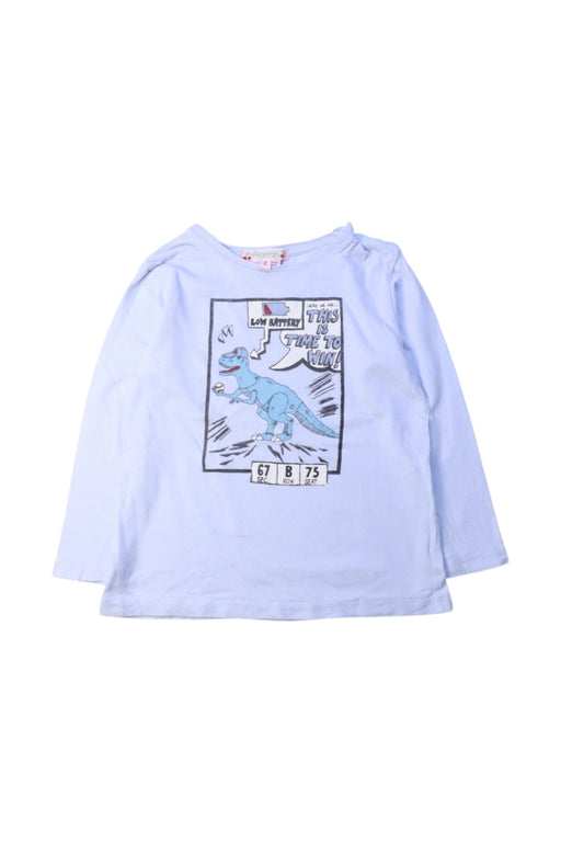 A Blue Long Sleeve T Shirts from Bonpoint in size 2T for boy. (Front View)