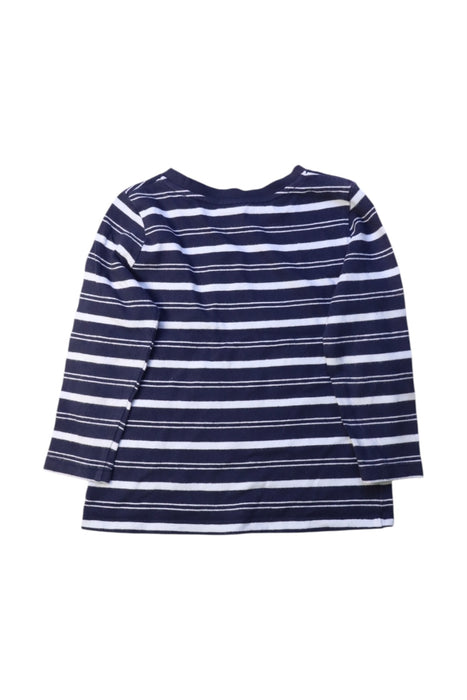 A Navy Long Sleeve T Shirts from Seed in size 3T for boy. (Back View)