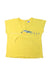 A Yellow Short Sleeve T Shirts from Petit Bateau in size 3T for girl. (Front View)