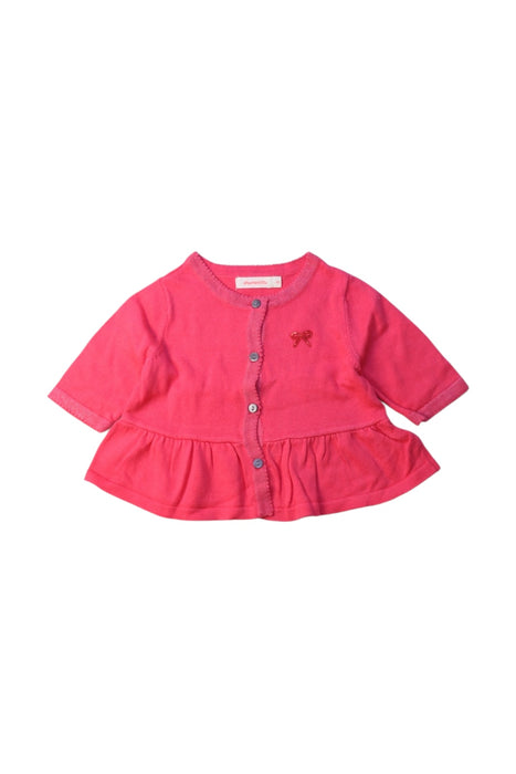 A Pink Cardigans from Momonittu in size 12-18M for girl. (Front View)