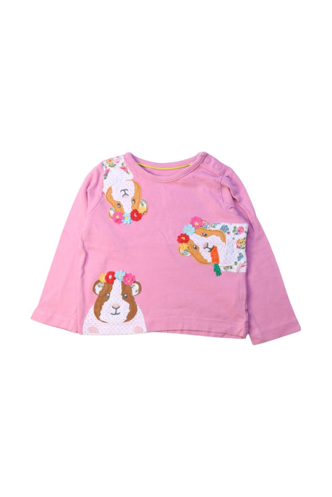A Pink Long Sleeve Tops from Boden in size 6-12M for girl. (Front View)