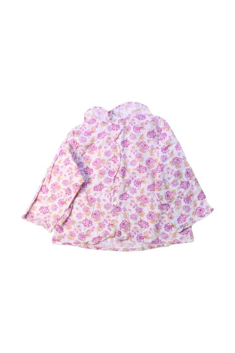 A Pink Long Sleeve Tops from Bonpoint in size 12-18M for girl. (Back View)