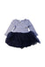 A Navy Long Sleeve Dresses from Seed in size 12-18M for girl. (Front View)