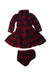 A Red Long Sleeve Dresses from Ralph Lauren in size 6-12M for girl. (Back View)