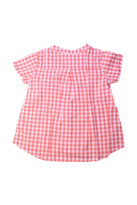 A Pink Short Sleeve Shirts from Nanos in size 3T for boy. (Back View)