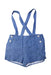 A Blue Overall Shorts from Nanos in size 12-18M for boy. (Front View)